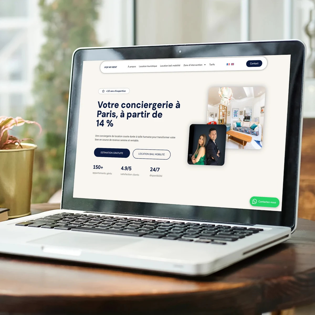 PopMyBNB, site internet réalisé par Antoine Koe