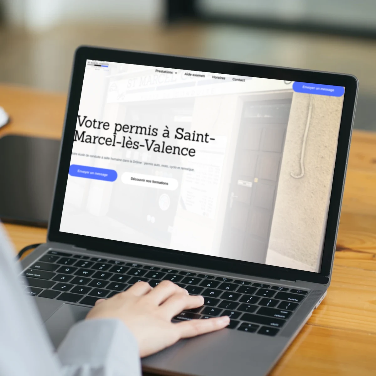 Stmarcel Conduite, site internet réalisé par Antoine Koe